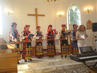 Maryna Los z Zespołem "Te Deum" z Charkowa  w Dębowcu./ 2011/